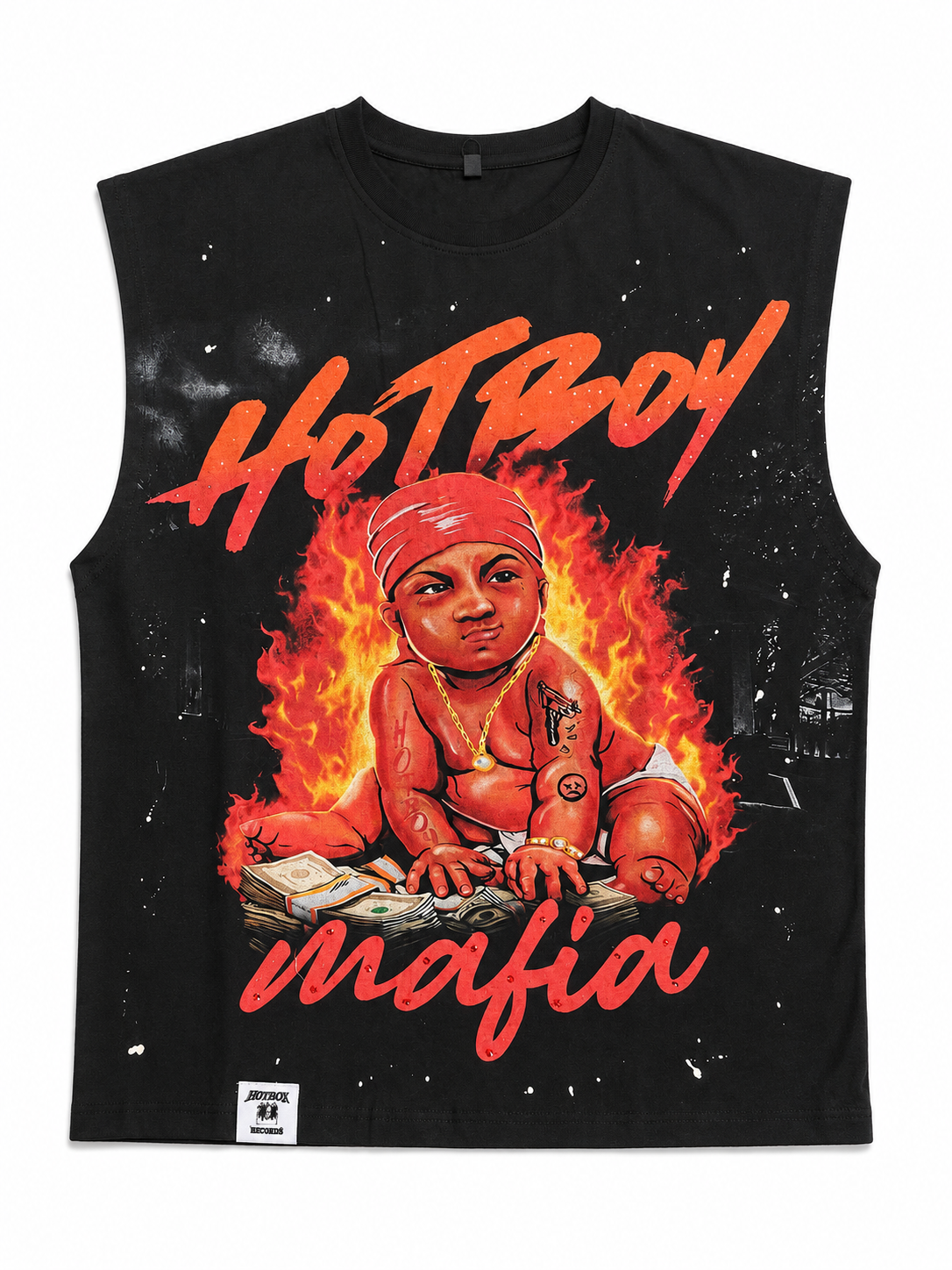 Hotboy Mafia Sleeveless Tee-Black