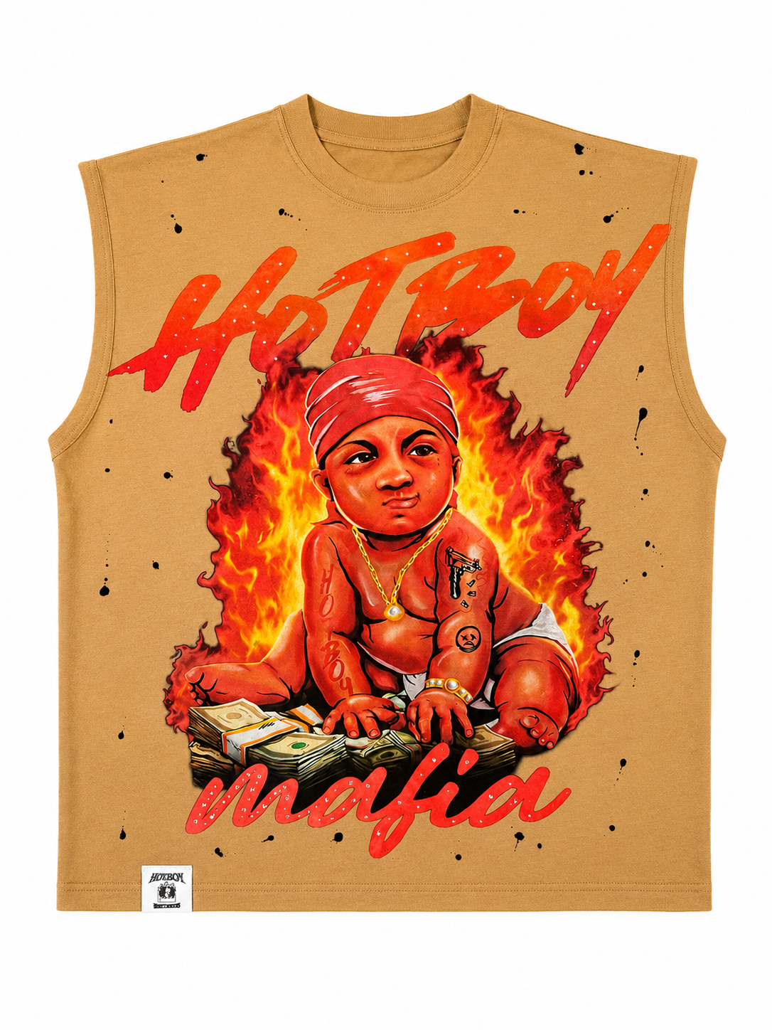 Hotboy Mafia Sleeveless Tee – Sand